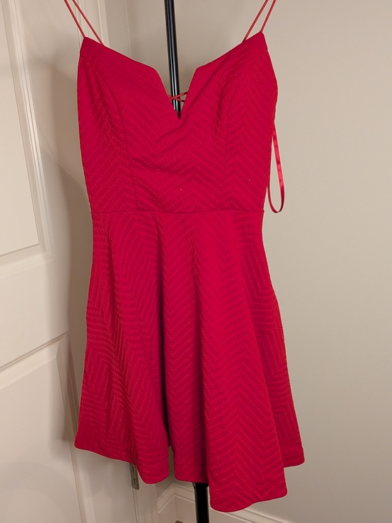 City Studio Dresses & Skirts - City Studio Hot Pink Spaghetti-Strap Fit & Flare Mini Dress